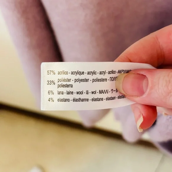 Zara Oversized Purple Ultra Soft Sweater Wool Blend Cardigan Sz Medium - Picture 4 of 11